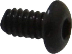 Value Collection - #3-48 UNC Hex Socket Drive, Button Screw - Alloy Steel, Black Oxide Finish, Fully Threaded, 3/16" Length Under Head - USA Tool & Supply