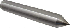 Royal Products - 0.938" Head Diam, Carbide-Tipped Steel Standard Point Solid Dead Center - 3MT Morse Taper, 0.938" Point Diam, 5-1/4" OAL - USA Tool & Supply