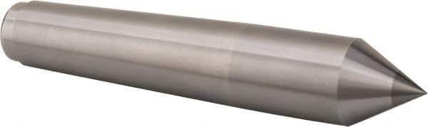 Royal Products - 1.231" Head Diam, Carbide-Tipped Steel Standard Point Solid Dead Center - 4MT Morse Taper, 1.231" Point Diam, 6-3/4" OAL - USA Tool & Supply