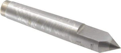 Royal Products - 0.7" Head Diam, Carbide-Tipped Steel Standard Point Half Dead Center - 2MT Morse Taper, 0.7" Point Diam, 4-3/16" OAL - USA Tool & Supply