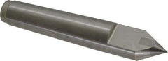 Royal Products - 0.938" Head Diam, Carbide-Tipped Steel Standard Point Half Dead Center - 3MT Morse Taper, 0.938" Point Diam, 5-1/4" OAL - USA Tool & Supply