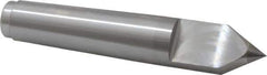 Royal Products - 1.231" Head Diam, Carbide-Tipped Steel Standard Point Half Dead Center - 4MT Morse Taper, 1.231" Point Diam, 6-3/4" OAL - USA Tool & Supply