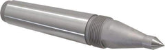 Royal Products - 1.231" Head Diam, Hardened Steel Long Point Solid Dead Center - 4MT Morse Taper, 1/2" Point Diam, 0.81" Point Length, 7-5/16" OAL - USA Tool & Supply