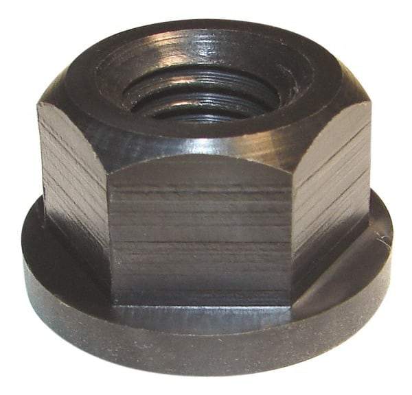 Morton Machine Works - 7/16-14, 1" Flange Diam, 9/16" High, 3/4" Across Flats, Flange Nut - Grade Nylatron GS Nylon, 5/32" Flange Height, TCMAI - USA Tool & Supply