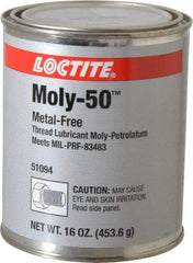 Loctite - 1 Lb Can General Purpose Anti-Seize Lubricant - Molybdenum Disulfide, -29 to 750°F, Gray, Water Resistant - USA Tool & Supply