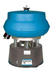 Raytech - 0.75 Cu Ft, 1/3 hp, Wet/Dry Operation Vibratory Tumbler - Adjustable Amplitude, Flow Through Drain - USA Tool & Supply