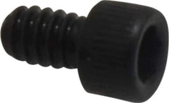 Value Collection - #4-40 UNC Hex Socket Drive, Socket Cap Screw - Alloy Steel, Black Oxide Finish, Fully Threaded, 3/16" Length Under Head - USA Tool & Supply