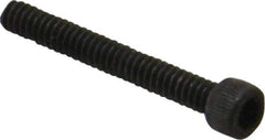 Value Collection - #4-40 UNC Hex Socket Drive, Socket Cap Screw - Alloy Steel, Black Oxide Finish, Fully Threaded, 7/8" Length Under Head - USA Tool & Supply
