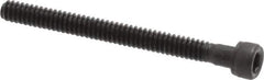 Value Collection - #4-40 UNC Hex Socket Drive, Socket Cap Screw - Alloy Steel, Black Oxide Finish, Partially Threaded, 1-1/4" Length Under Head - USA Tool & Supply
