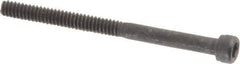 Value Collection - #4-40 UNC Hex Socket Drive, Socket Cap Screw - Alloy Steel, Black Oxide Finish, Partially Threaded, 1-1/2" Length Under Head - USA Tool & Supply