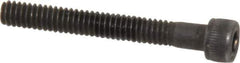 Value Collection - #5-40 UNC Hex Socket Drive, Socket Cap Screw - Alloy Steel, Black Oxide Finish, Partially Threaded, 1" Length Under Head - USA Tool & Supply