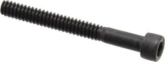Value Collection - #6-32 UNC Hex Socket Drive, Socket Cap Screw - Alloy Steel, Black Oxide Finish, Partially Threaded, 1-1/4" Length Under Head - USA Tool & Supply