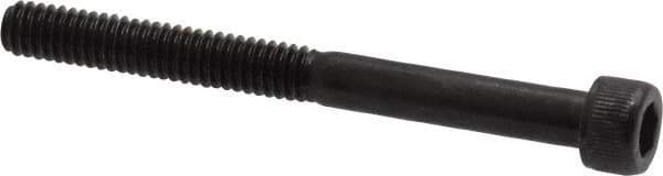 Value Collection - #8-32 UNC Hex Socket Drive, Socket Cap Screw - Alloy Steel, Black Oxide Finish, Partially Threaded, 1-3/4" Length Under Head - USA Tool & Supply