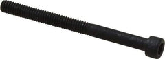 Value Collection - #8-32 UNC Hex Socket Drive, Socket Cap Screw - Alloy Steel, Black Oxide Finish, Partially Threaded, 2" Length Under Head - USA Tool & Supply