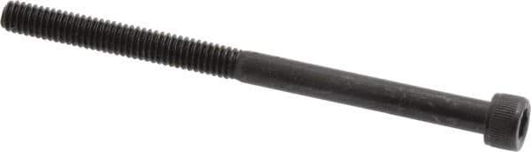 Value Collection - #8-32 UNC Hex Socket Drive, Socket Cap Screw - Alloy Steel, Black Oxide Finish, Partially Threaded, 2-1/2" Length Under Head - USA Tool & Supply
