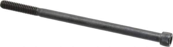 Value Collection - 1/4-20 UNC Hex Socket Drive, Socket Cap Screw - Alloy Steel, Black Oxide Finish, Partially Threaded, 4-1/2" Length Under Head - USA Tool & Supply