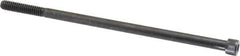 Value Collection - 1/4-20 UNC Hex Socket Drive, Socket Cap Screw - Alloy Steel, Black Oxide Finish, Partially Threaded, 5-1/2" Length Under Head - USA Tool & Supply