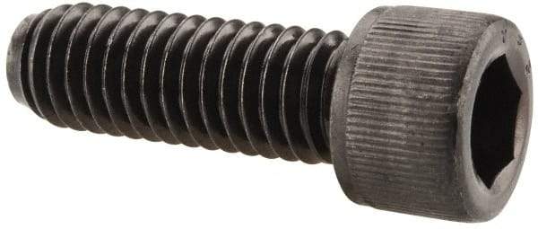 Value Collection - 3/8-16 UNC Hex Socket Drive, Socket Cap Screw - Alloy Steel, Black Oxide Finish, Fully Threaded, 1-1/8" Length Under Head - USA Tool & Supply