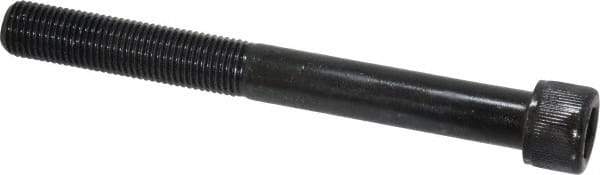 Value Collection - 3/8-24 UNF Hex Socket Drive, Socket Cap Screw - Alloy Steel, Black Oxide Finish, Partially Threaded, 3-1/2" Length Under Head - USA Tool & Supply