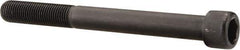 Value Collection - 3/8-24 UNF Hex Socket Drive, Socket Cap Screw - Alloy Steel, Black Oxide Finish, Partially Threaded, 3-3/4" Length Under Head - USA Tool & Supply