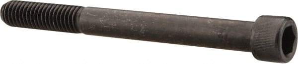 Value Collection - 7/16-14 UNC Hex Socket Drive, Socket Cap Screw - Alloy Steel, Black Oxide Finish, Partially Threaded, 4-1/2" Length Under Head - USA Tool & Supply