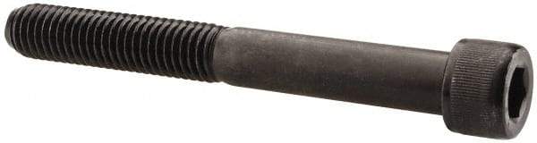 Value Collection - 1/2-13 UNC Hex Socket Drive, Socket Cap Screw - Alloy Steel, Black Oxide Finish, Partially Threaded, 4-1/4" Length Under Head - USA Tool & Supply