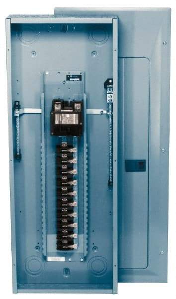 Eaton Cutler-Hammer - 4 Circuits, 120/240 VAC, 125 Amp Main, 14-1/0 AWG, Flush, Indoor Main Lug Load Center - 1 Phase, 1 NEMA Rating, 11 Inch Wide x 3.69 Inch Deep x 13 Inch High - USA Tool & Supply