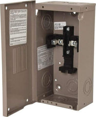 Eaton Cutler-Hammer - 2 Circuits, 120/240 VAC, 40 Amp Main, 14 AWG, Surface, Indoor Main Lug Load Center - 1 Phase, 1 NEMA Rating, 4-1/2 Inch Wide x 3.13 Inch Deep x 9-1/2 Inch High - USA Tool & Supply
