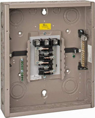Eaton Cutler-Hammer - 12 Circuits, 208/120 VAC, 125 Amp Main, 6-2/0 AWG, Indoor Main Lug Load Center - 3 Phase, 1 NEMA Rating, 14.31 Inch Wide x 3.88 Inch Deep x 16-3/4 Inch High - USA Tool & Supply