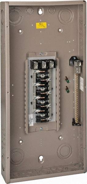 Eaton Cutler-Hammer - 24 Circuits, 208/120 VAC, 225 Amp Main, 4 AWG, Indoor Main Lug Load Center - 3 Phase, 1 NEMA Rating, 14.31 Inch Wide x 3.88 Inch Deep x 29.13 Inch High - USA Tool & Supply