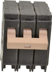 Eaton Cutler-Hammer - 60 Amp, 120/240 VAC, 3 Pole, Plug In Type CH Circuit Breaker - Thermal Magnetic Trip, 10 kA Breaking Capacity, 14-6 AWG - USA Tool & Supply