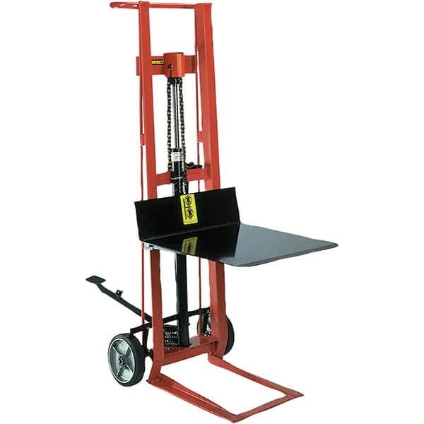 Wesco Industrial Products - 750 Lb Capacity, 40" Lift Height, Hydraulic Platform Base Manually Operated Lift - USA Tool & Supply