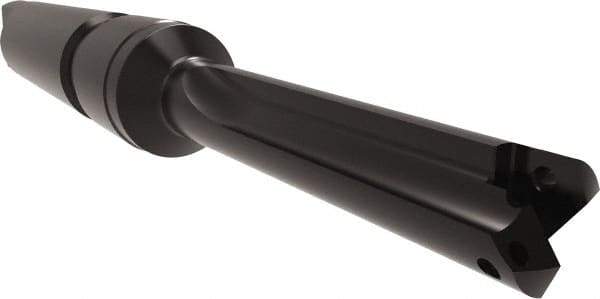Allied Machine and Engineering - Series 1, 18mm Max Diam, 4MT Taper Shank, Straight Flute Spade Drill - 2-3/4" Max Depth, 3-7/8" Body Length, 8-3/4" OAL, Short Length, Through Coolant - USA Tool & Supply