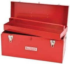 Proto - 1 Compartment 1 Tray Tool Box - 20" Wide x 8-1/2" Deep x 9-1/2" High, Steel, Red - USA Tool & Supply