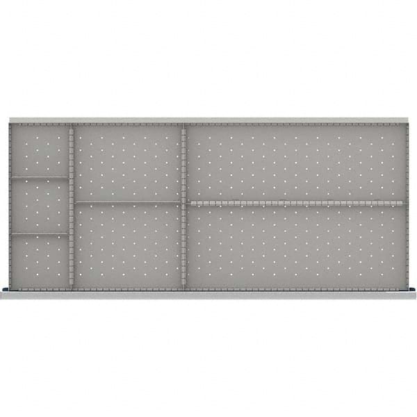 LISTA - 7-Compartment Drawer Divider Layout for 3.15" High Drawers - USA Tool & Supply