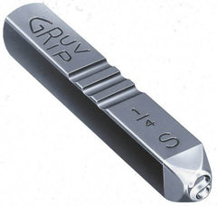 Made in USA - 3/8" Character Size, 8 Character, Heavy Duty Individual Steel Stamp - Steel, Individual - USA Tool & Supply