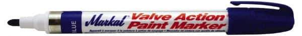 Markal - Blue Lead-Free Paint Marker - Alcohol Base Ink - USA Tool & Supply