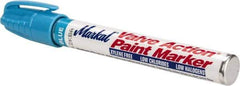 Markal - Lt. Blue Lead-Free Paint Marker - Alcohol Base Ink - USA Tool & Supply