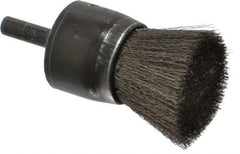 Osborn - 1" Brush Diam, Crimped, End Brush - 1/4" Diam Shank, 20,000 Max RPM - USA Tool & Supply