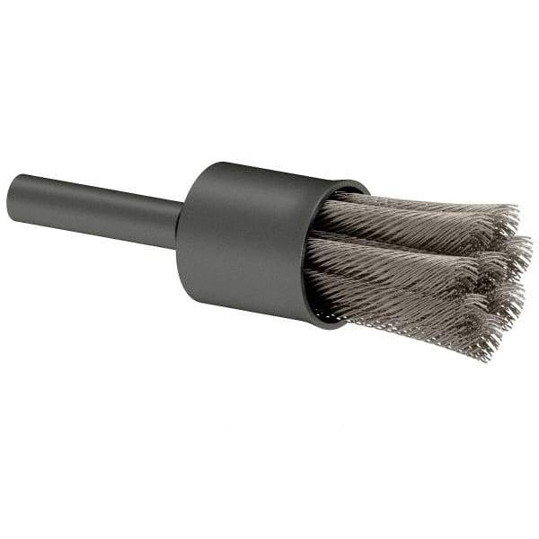 Osborn - 1/2" Brush Diam, Knotted, End Brush - 1/4" Diam Shank, 22,000 Max RPM - USA Tool & Supply