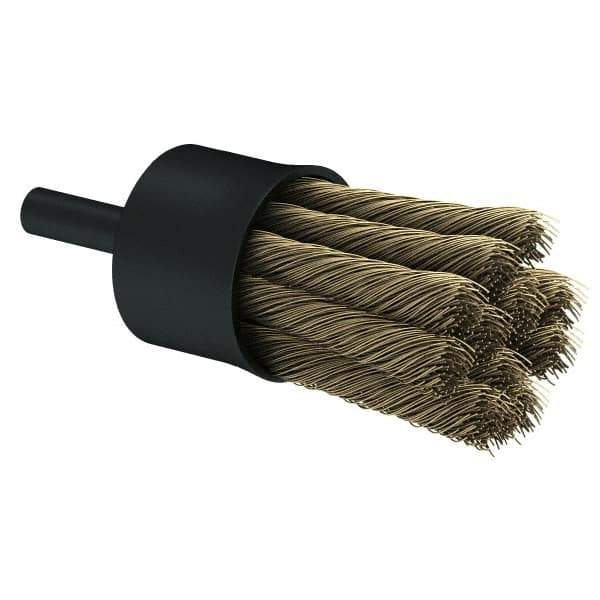 Osborn - 1" Brush Diam, Knotted, End Brush - 1/4" Diam Shank, 20,000 Max RPM - USA Tool & Supply