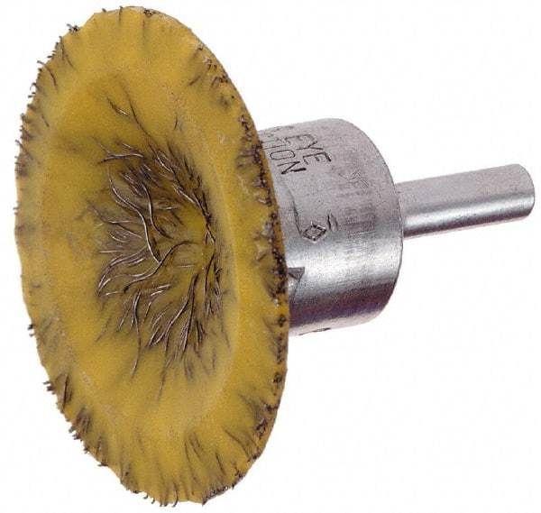 Osborn - 1-3/4" Brush Diam, Encapsulated, Flared End Brush - 1/4" Diam Shank, 25,000 Max RPM - USA Tool & Supply