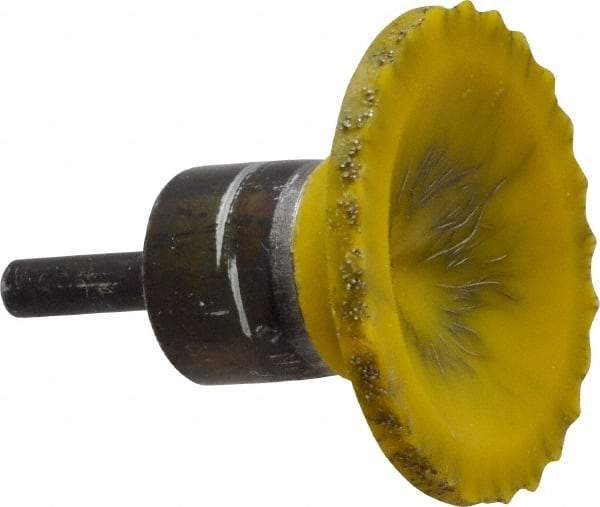 Osborn - 2" Brush Diam, Encapsulated, Flared End Brush - 1/4" Diam Shank, 20,000 Max RPM - USA Tool & Supply