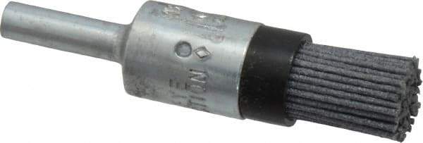 Osborn - 120 Grit, 1/2" Brush Diam, End Brush - Fine Grade, 1/4" Diam Shank, 9,000 Max RPM - USA Tool & Supply