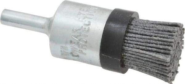 Osborn - 80 Grit, 3/4" Brush Diam, End Brush - Medium Grade, 1/4" Diam Shank, 9,000 Max RPM - USA Tool & Supply