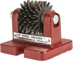 Desmond - Heavy Duty Cup Wheel Dresser with Cutters - Floor Mount, Disc Cutter - USA Tool & Supply