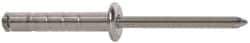 RivetKing - Size 610-612 Dome Head Aluminum Multi Grip Blind Rivet - Steel Mandrel, 1/2" to 0.787" Grip, 3/8" Head Diam, 0.192" to 0.196" Hole Diam, 1.07" Length Under Head, 3/16" Body Diam - USA Tool & Supply