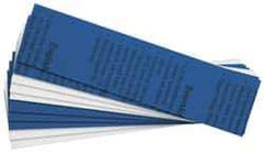 Gravotech - 10 Inch Long x 2 Inch High, Plastic Engraving Stock - Blue and White - USA Tool & Supply