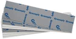 Gravotech - 10 Inch Long x 2 Inch High, Plastic Engraving Stock - Gray and White - USA Tool & Supply