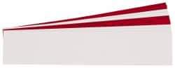 Gravotech - 10 Inch Long x 2 Inch High, Plastic Engraving Stock - Red and White - USA Tool & Supply